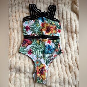 SHEIN Floral Swimsuit Size XL